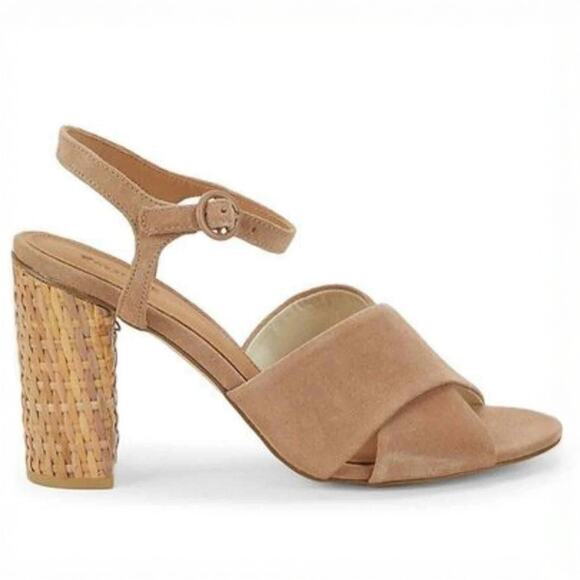 Soludos Shoes - New in Box Soludos Olivia Heel Leather Sandal Sz 8.5 in Desert